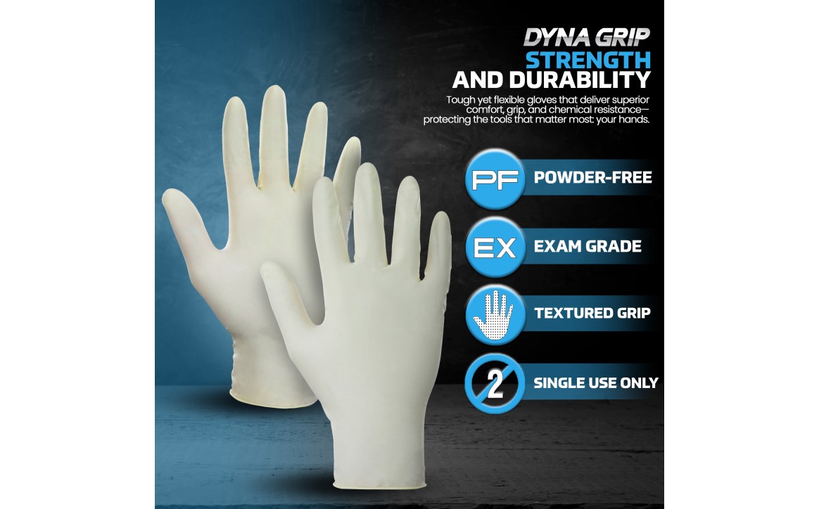 SAS Safety Group | Dyna Grip® Powder-Free Exam Grade Latex